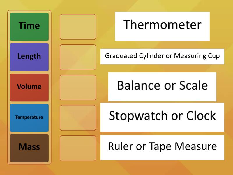 Measuring Tools - Match up