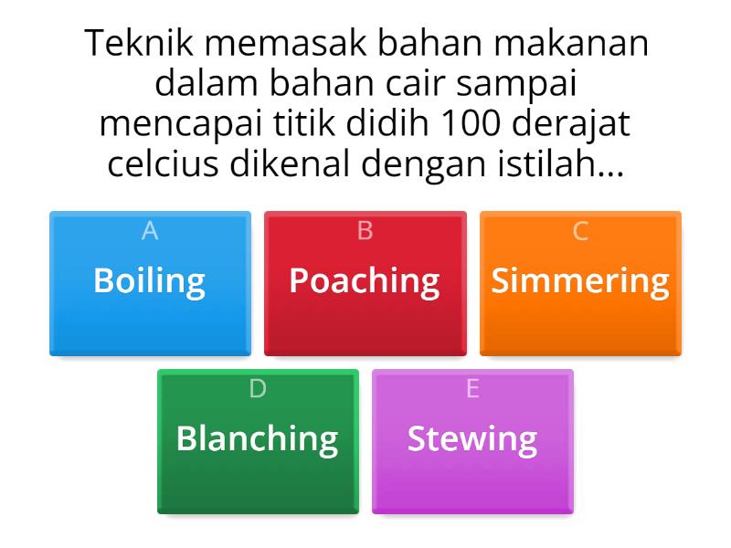 Teknik Pengolahan Makanan - Quiz