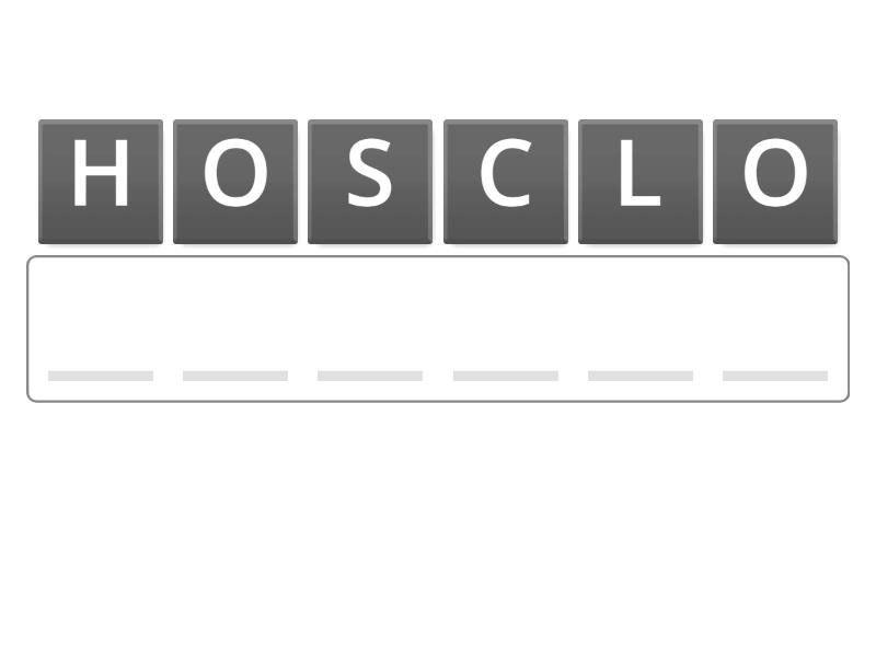 Rearrange the letters to form a word - Anagram