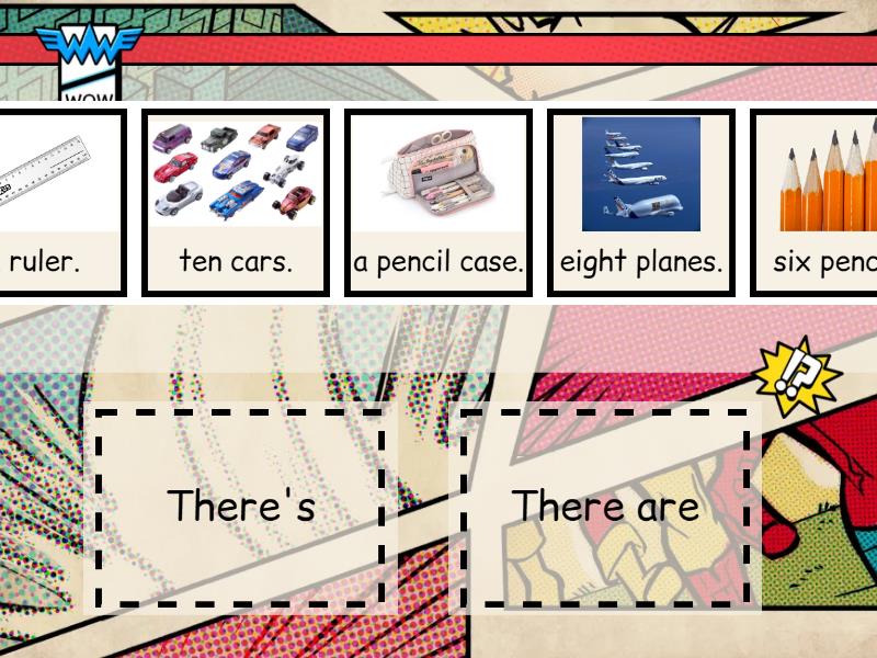 Unit 6-There's/There are. - Speed sorting