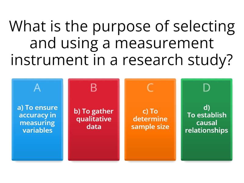 Reliability And Validity - Quiz