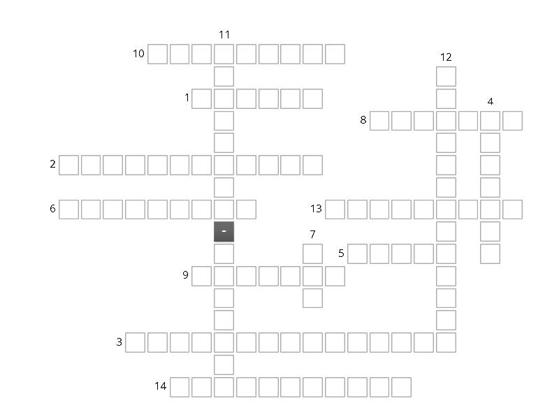 word wall juego tabla periodica Crucigrama