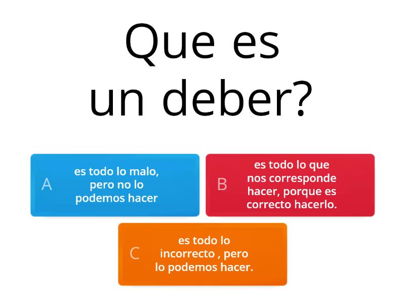 Derechos Y Deberes De Los Niños - Cuestionario