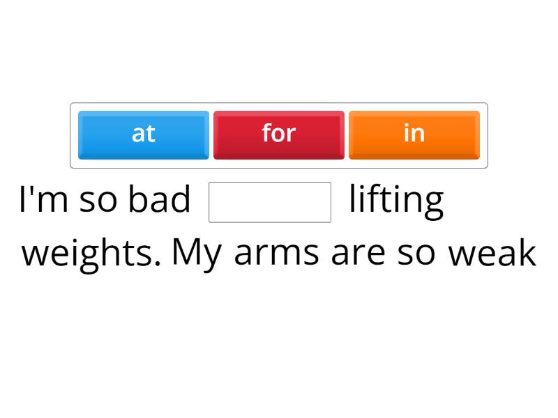 EF Pre Inter Unit 7C Prepositions - Complete the sentence