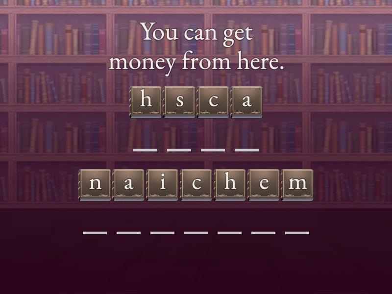 COMPOUND NOUNS Anagram