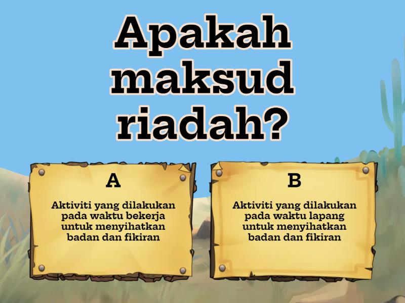 Adab Beriadah Tahun 4 Quiz