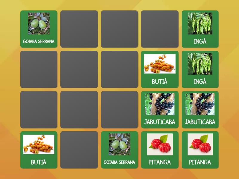 Jogo Das Frutas Matching Pairs