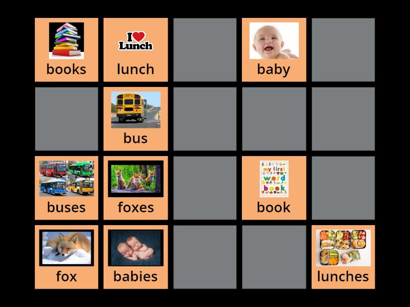 Plural Nouns Parejas