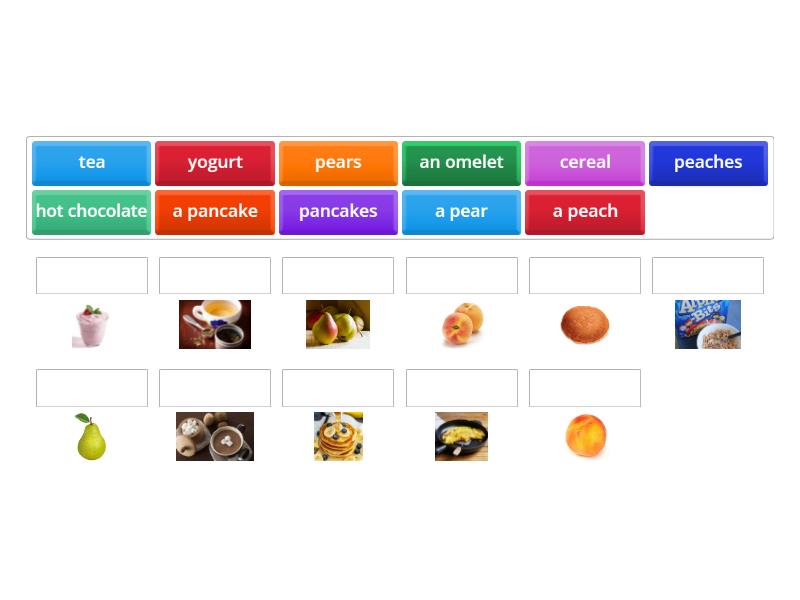 Let's go 2 Unit 5 Things to eat - Match up