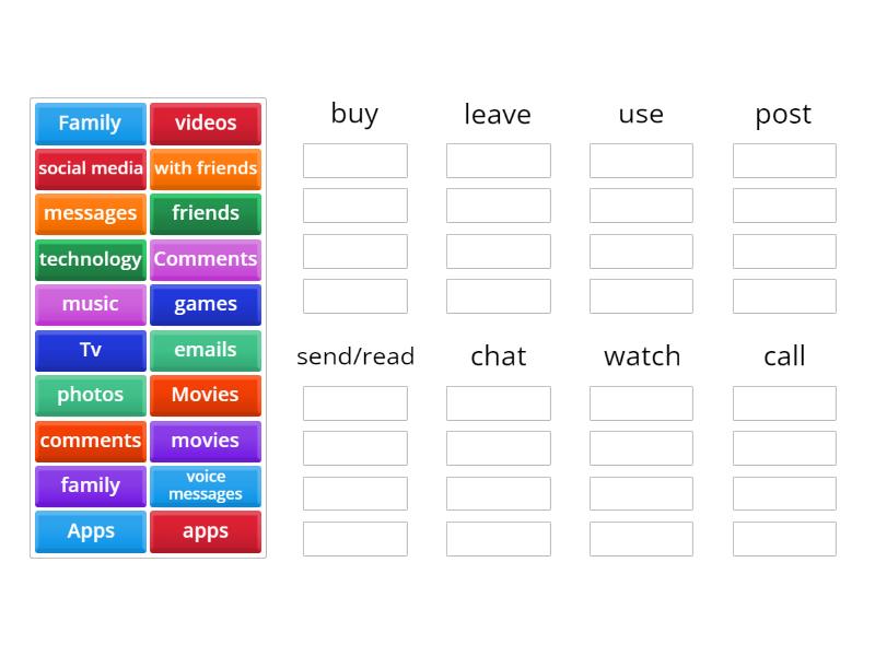 Using Technology - Group sort