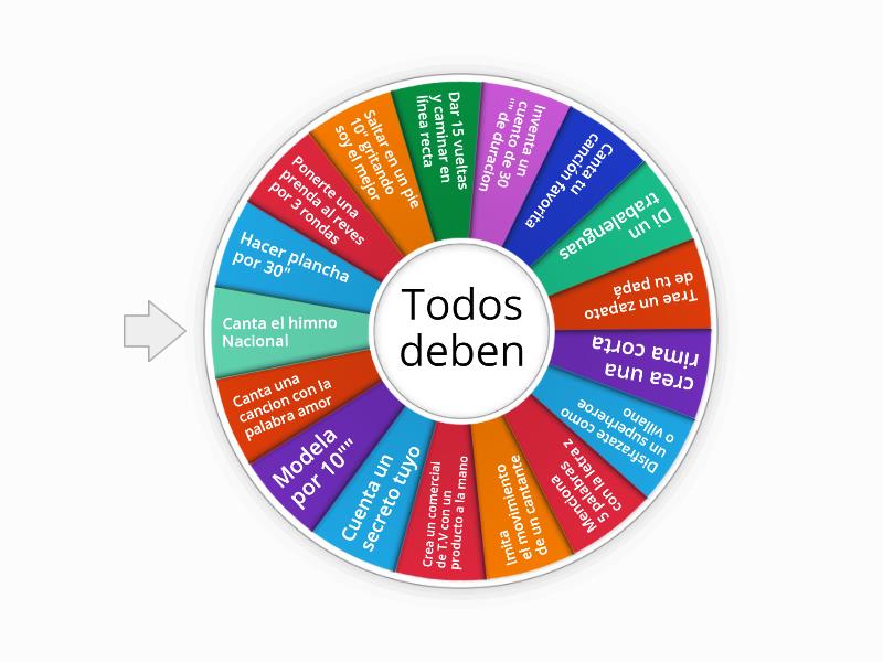 Ruleta Rusa - Retos. - Rueda aleatoria