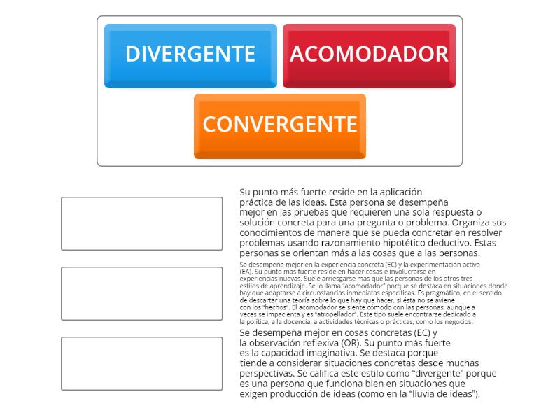 Encuentra la definicion correcta - Une las parejas