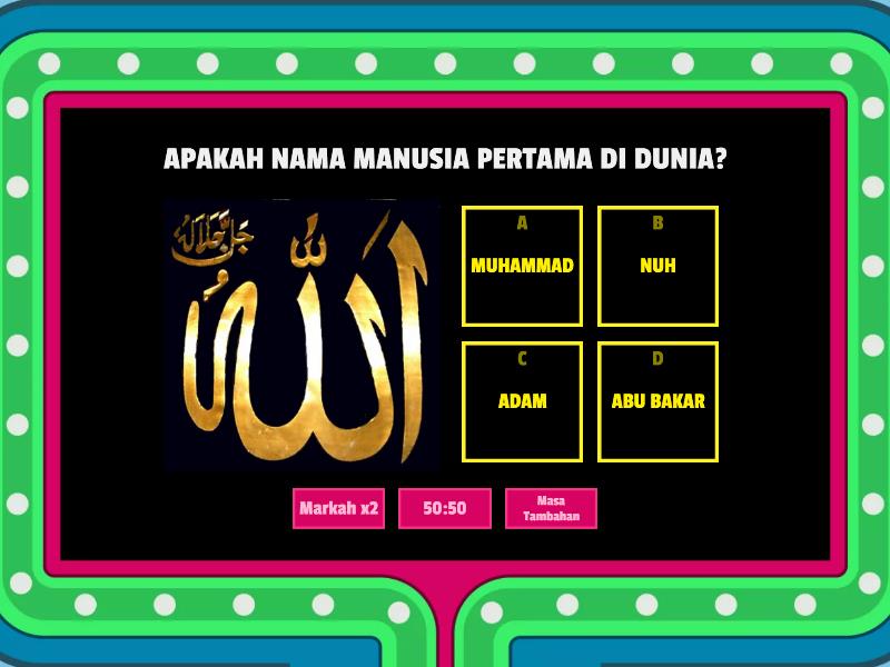 KISAH NABI ADAM - Gameshow Quiz