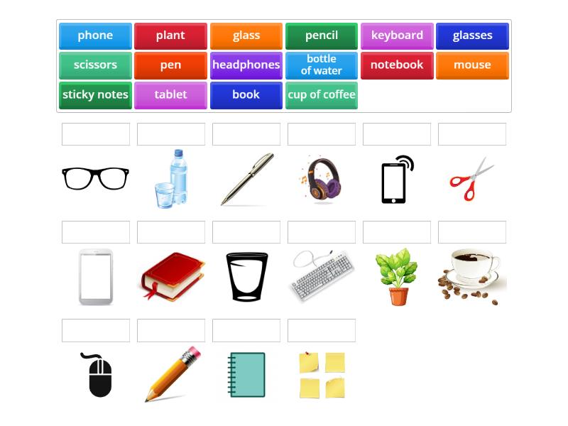 SpeakOut Desk Objects - Match up
