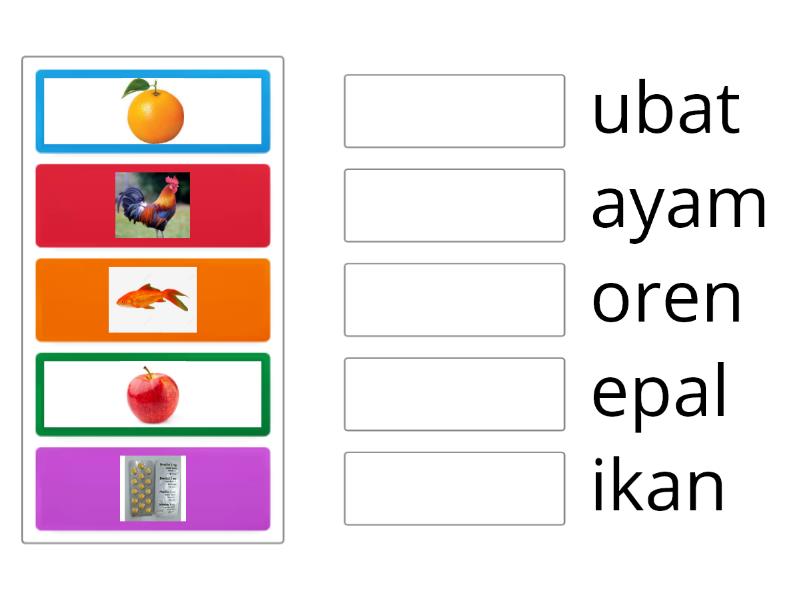 Huruf Vokal - Match Up