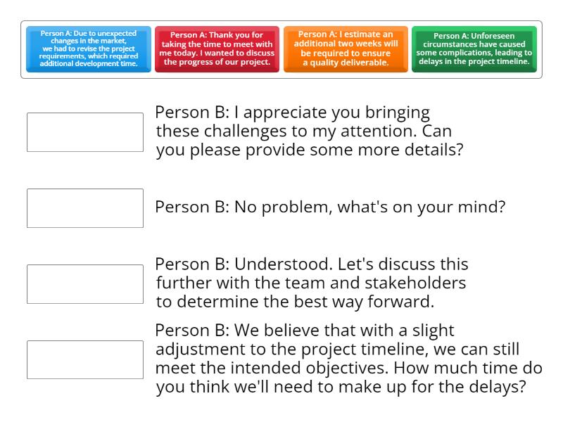 Dialogue - Match up