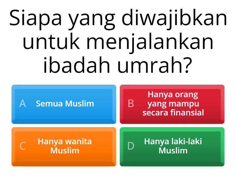 QUIZ FIKIH IBADAH UMRAH - Kuis
