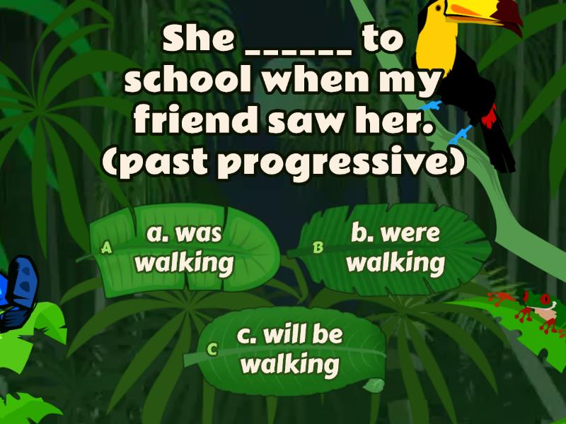 Progressive Aspect Of Verbs - Quiz