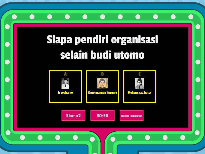 Organisasi Pergerakan Nasional Indonesia - Gameshow Quiz