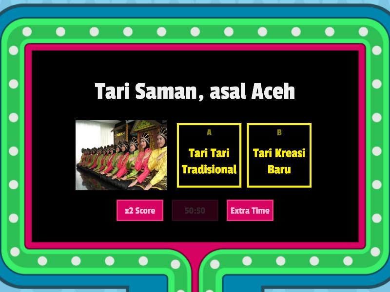 Tari Tradisional Dan Tari Kreasi Baru - Concurso De Preguntas