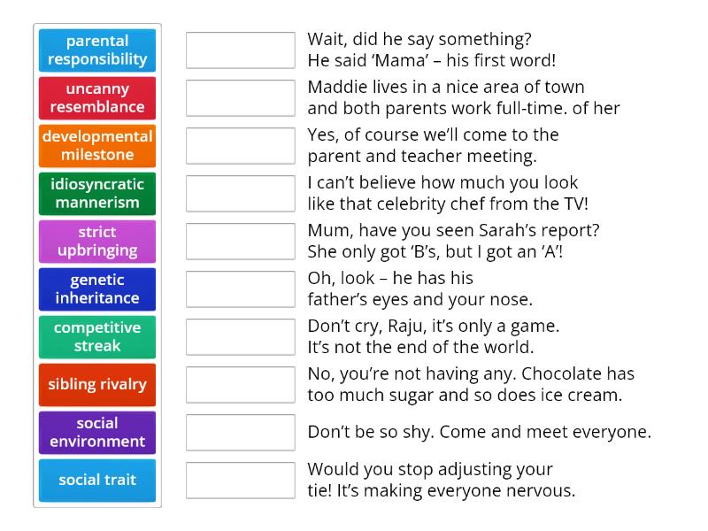 gateway c1 unit 7 vocab - Match up