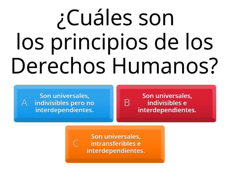 Derechos Humanos - Cuestionario