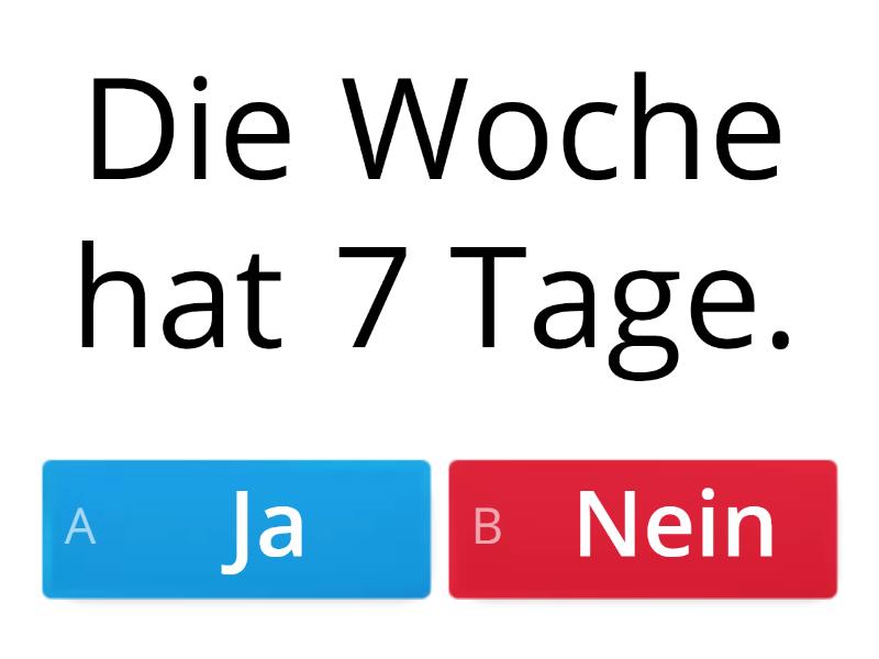 Test Jahreszeiten - Quiz