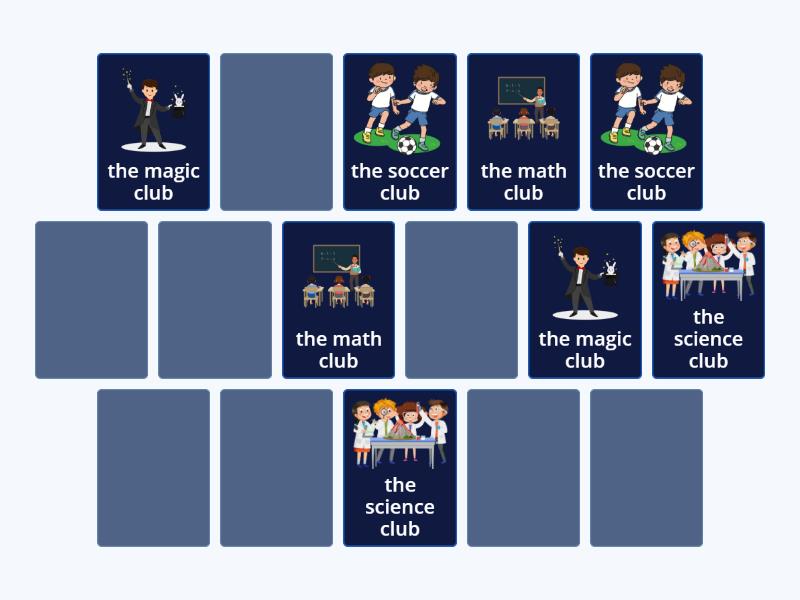 School club - Matching pairs