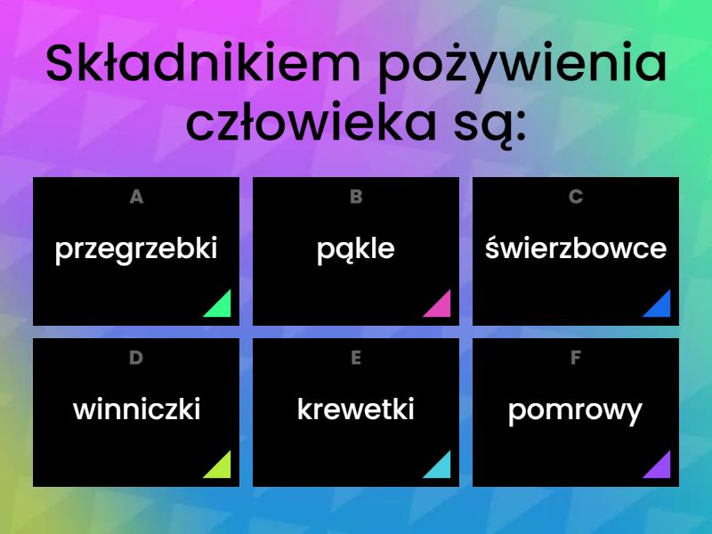 Test Stawonogi I Mięczaki Stawonogi i mięczaki - biologia klasa 6 - Test