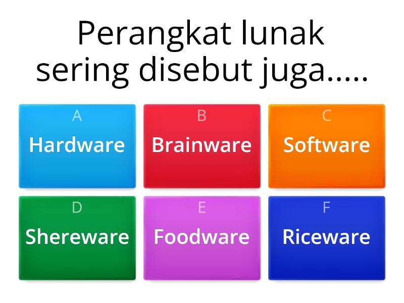 Perangkat Lunak - Quiz