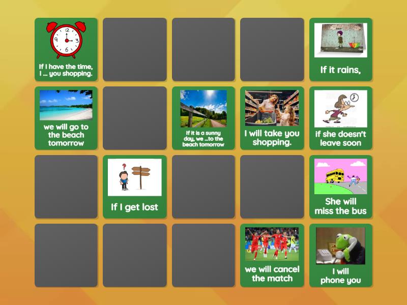 First Conditional - Matching pairs