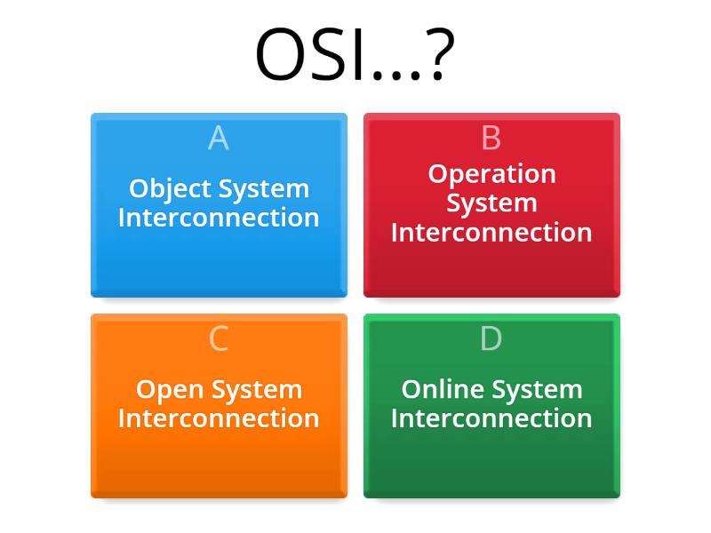 OSI modeli - Quiz