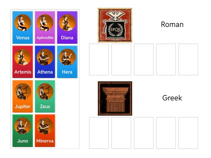 Mythology - Group sort
