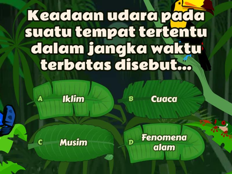 Keadaan Cuaca Mendung - Quiz