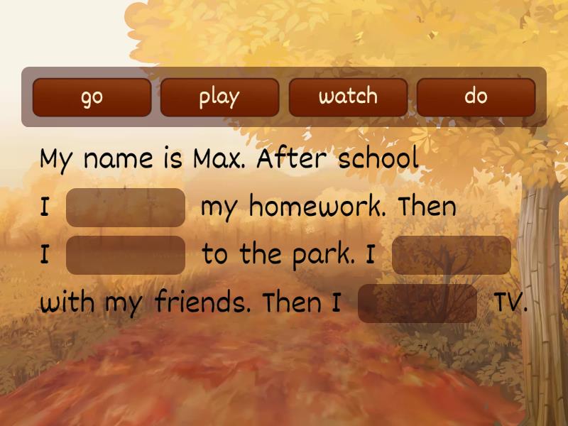 FF2 Unit 6 After School TEXT - listening - Complete the sentence