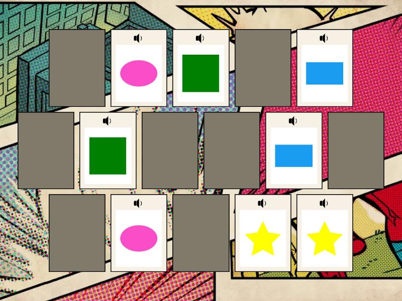 SHAPES Memory Game - Matching pairs