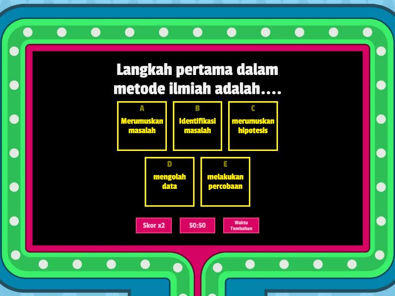 ULANGAN SUMATIF LINGKUP MATERI 2 - Gameshow quiz