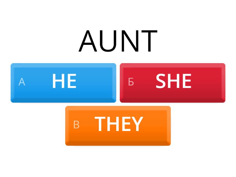 CHOOSE HE/SHE/THEY - Quiz