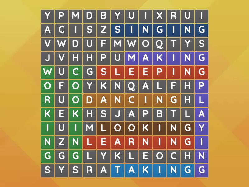present-continuous-tense-wordsearch