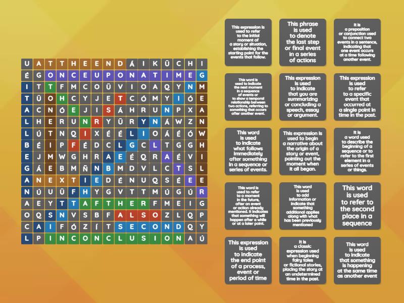 connector word search - Wordsearch