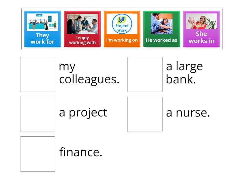 Phrasal verbs with work - Match up