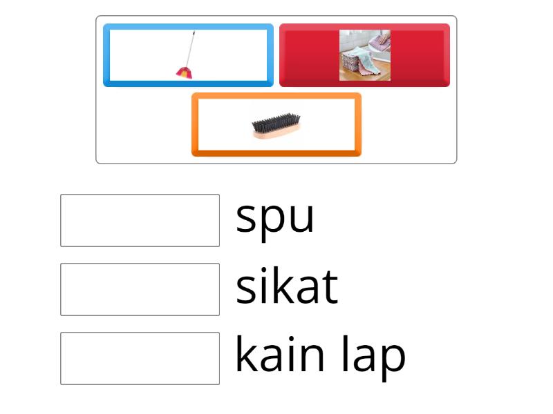 jenis alat kebersihan - Match up