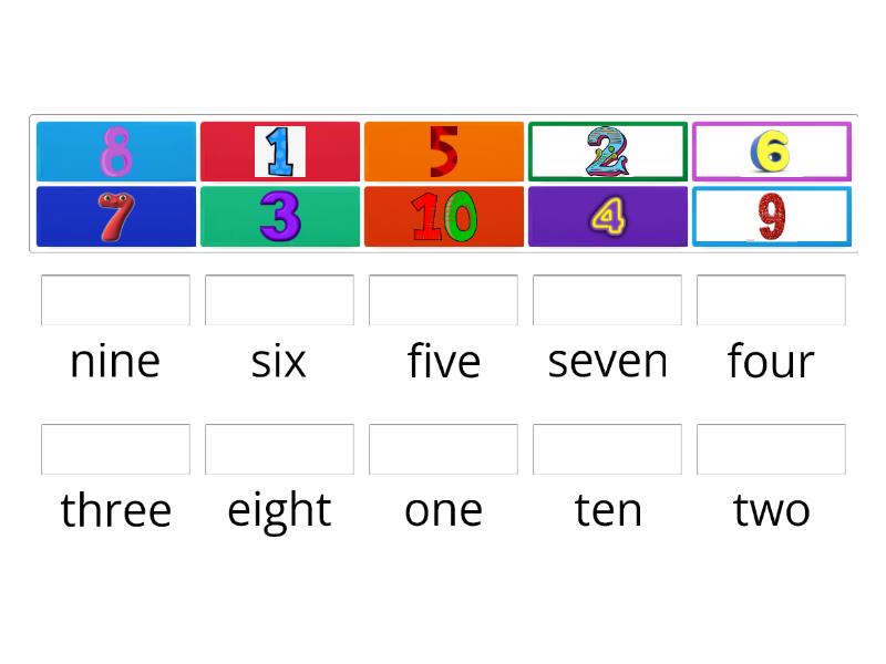 Basic numbers 1 - Match up