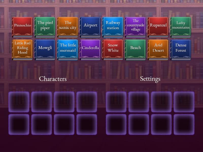 Character and setting basic - Group sort