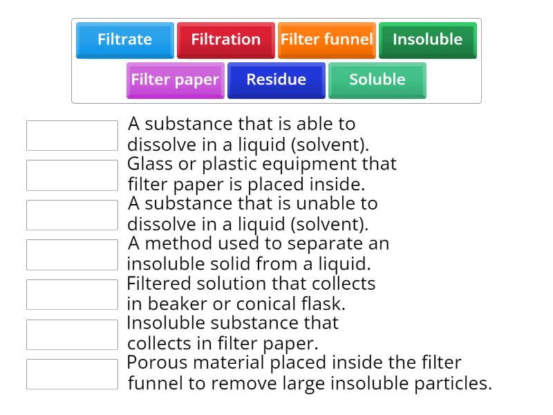 S1 vocab Filtration - Match up