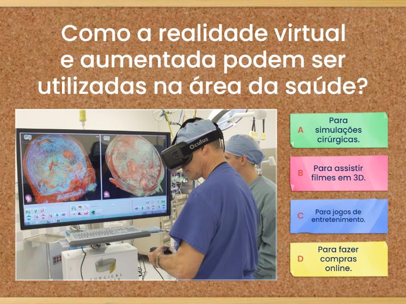 Realidade Virtual Rv E Realidade Aumentada Ra Quiz