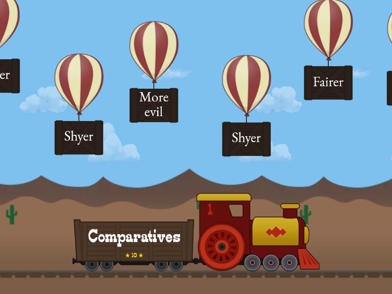 Comparatives & Superlatives - Balloon Pop