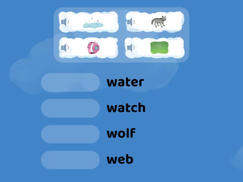 Letter Ww - Match up