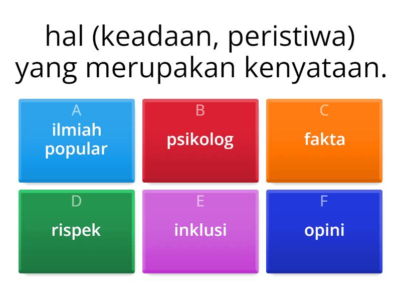 Menulis Artikel Ilmiah Populer - Quiz