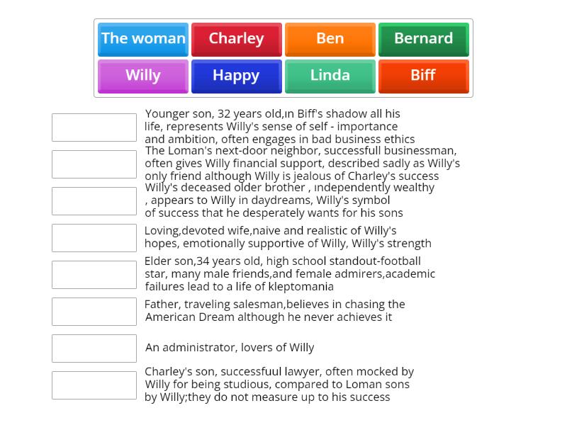 Character Matching - Match up